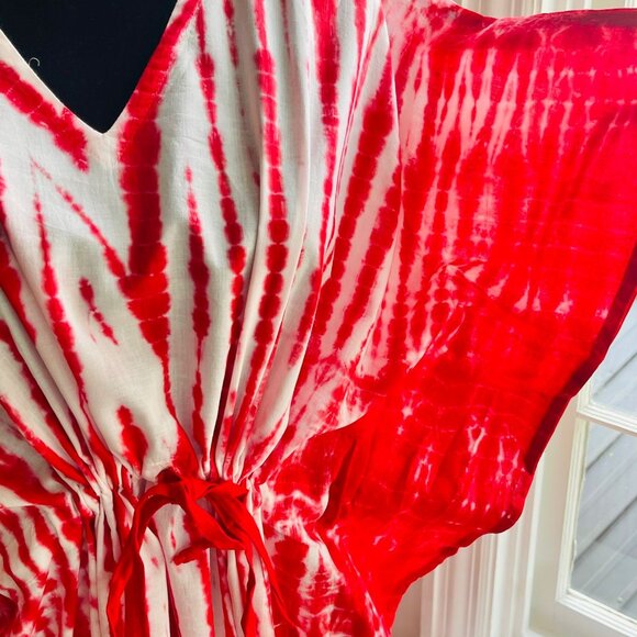 BRAND NEW Tie Dye Kaftan Beach Women Dress for Summer Kaftan Cover Up - Picture 3 of 6